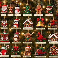 24-Day Christmas Advent Calendar with Mini Building Brick Ornaments