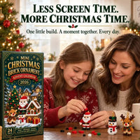 24-Day Christmas Advent Calendar with Mini Building Brick Ornaments