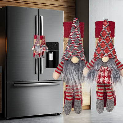 Christmas Faceless Old Man Appliance Handle Covers